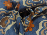 Battisti Scarf Air Force Blue Medallions Modal/Cashmere whisper