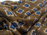 Battisti Scarf Brown Floret/Dot Modal/Cashmere whisper