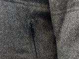 Z Zegna Down Jacket S/M Grey Donegal Wool Blend