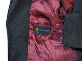 Vintage Hornes Royal Warrant Coat M/40R Charcoal 3-button Pure Heavy Wool