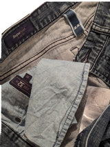 Zegna Jeans 32 Slim Washed Faded Blue 5 pocket cotton/elastane denim