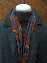 Vintage Dunn & Co. Raglan Coat XL/44 Dark Greenish Grey Plaid 3-button pure wool