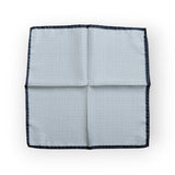 Battisti Pocket Square: Burgundy & white mini check, pure silk
