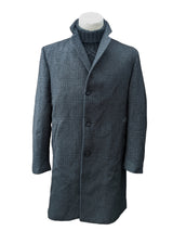 Vintage Dunn & Co. (Fox Brothers/Marling Evans) Coat 40R Charcoal Plaid 3-button Pure Heavy Wool