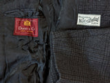 Vintage Dunn & Co. (Fox Brothers/Marling Evans) Coat 40R Charcoal Plaid 3-button Pure Heavy Wool