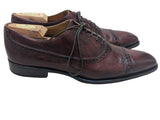 Sutor Mantellassi Shoes UK 7.5 Dark burgundy brown captoe oxfords