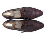 Sutor Mantellassi Shoes UK 7.5 Dark burgundy brown captoe oxfords