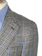Benjamin Loro Piana Sport Coat Light Check 2-button Soft Shoulder Wool/Linen/Silk