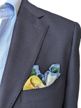 Battisti Pocket Square / Bandana Seurat Sunday Afternoon Fine Art Painting Pure Silk