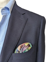 Battisti Pocket Square / Bandana Seurat Sunday Afternoon Fine Art Painting Pure Silk