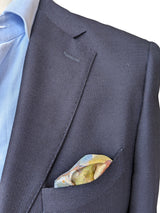 Battisti Pocket Square / Bandana Seurat Sunday Afternoon Fine Art Painting Pure Silk