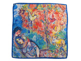 Battisti Pocket Square / Bandana Chagall Les Amoureux Art Painting Pure Silk