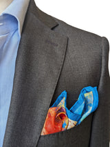 Battisti Pocket Square / Bandana Chagall Les Amoureux Art Painting Pure Silk