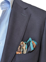 Battisti Pocket Square / Bandana Renoir Luncheon of the Boating Party Fine Art Painting Pure Silk