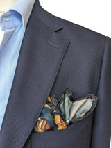 Battisti Pocket Square / Bandana Jacques-Louis David Napoleon Alps Art Painting Pure Silk