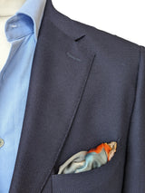 Battisti Pocket Square / Bandana Jacques-Louis David Napoleon Alps Art Painting Pure Silk