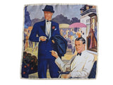 Battisti Pocket Square / Bandana Vintage Menswear Ad Pure Silk