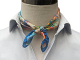 Battisti Pocket Square / Bandana Chagall Les Amoureux Art Painting Pure Silk