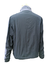 Hackett Reversible Jacket M/L Navy Periwinkle Blue Zip Front Nylon/Cotton