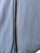 Hackett Reversible Jacket M/L Navy Periwinkle Blue Zip Front Nylon/Cotton