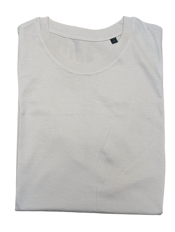 The Wardrobe Short Sleeve T-Shirt Light Beige Organic Cotton