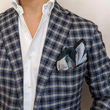 Battisti Pocket Square / Bandana Friedrich Wanderer above the Sea of Fog Art Painting Pure Silk