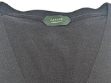 Zanone Cardigan Vest L Gunmetal Grey Cotton