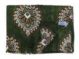 Battisti Scarf Forest Green Batik Print Modal/Cashmere whisper