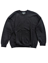The Wardrobe Crewneck Sweatshirt Black Cotton Blend