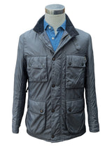 Barbour Field Jacket S Grey Padded Poliamide