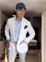 eHABERDASHER Dad Cap Denim Blue Brushed Cotton