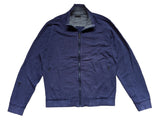 Z Zegna S/M Blueish Purple Zip Sweatshirt