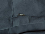 Zegna S/M Dark Teal Blue Logo Embroidered Hooded Sweatshirt
