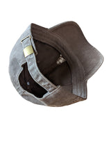 eHABERDASHER Dad Cap Washed Brown Brushed Cotton