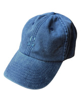 eHABERDASHER Dad Cap Denim Blue Brushed Cotton