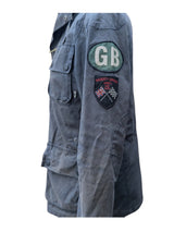 Hackett Field Rally Jacket M Blue-Grey Waxed England