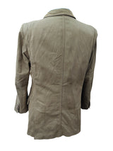 Fay Driving Coat M Tan 3-Button Heavy Cotton Twill