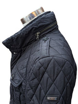 Hackett Thermore Quilted Field Jacket S Black Nylon