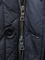 Hackett Thermore Quilted Field Jacket S Black Nylon