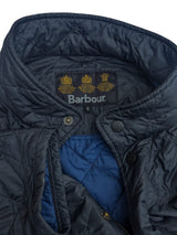 Barbour Jacket M/L Navy Blue Fulham Padded Quilt Polyester