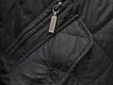 Barbour Jacket S/M Black Flyweight Chelsea Padded Quilt Polyester