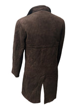 Vintage Leather Lambsuede Shearling Coat XS/S Brown