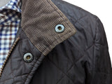 Barbour Jacket S/M Dark Brown Chelsea Padded Quilt Polyester