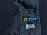 Vintage Hornes Royal Warrant Coat M/40R Navy Blue Wool/Cotton Twill