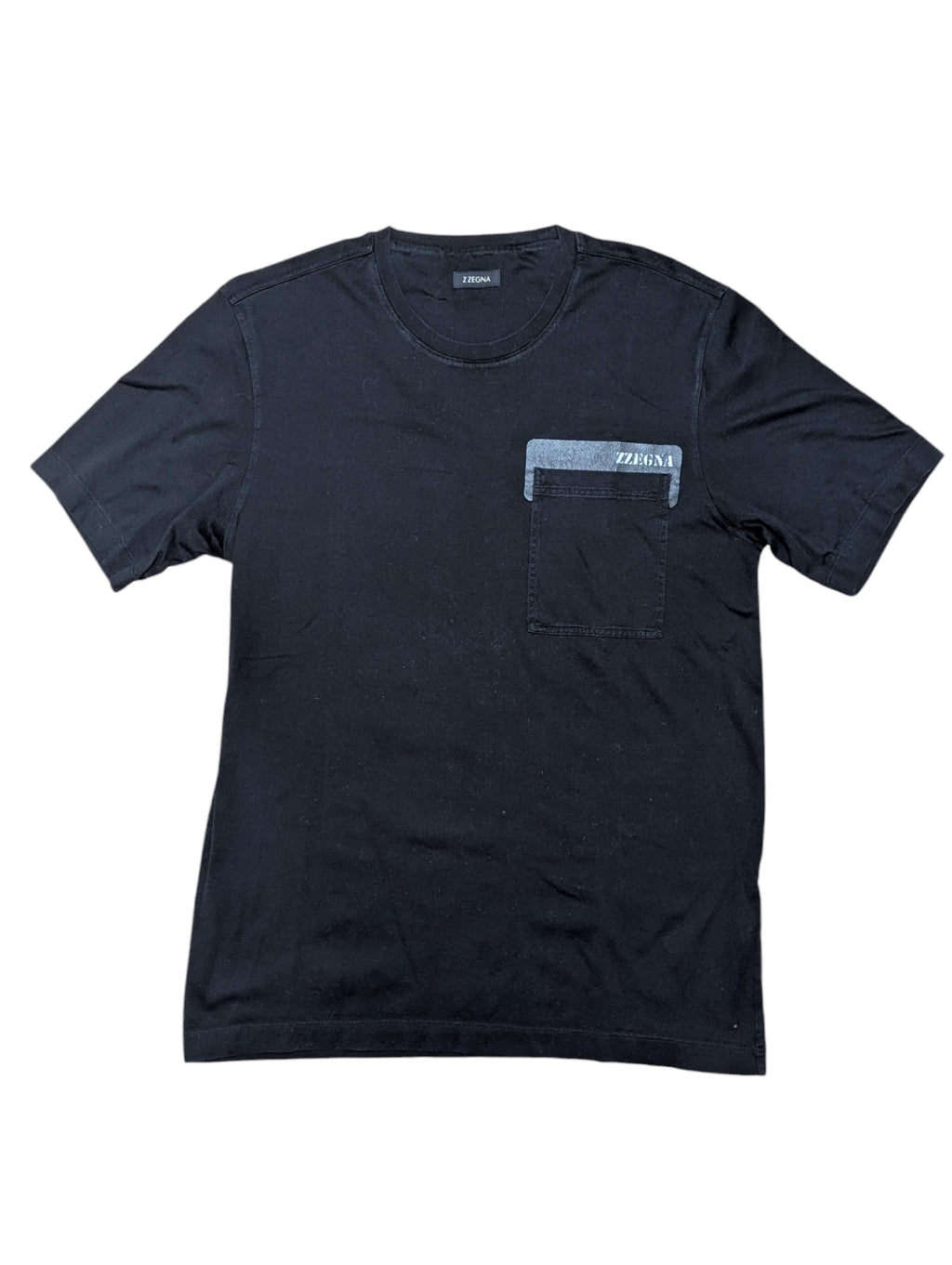 Zegna Tee Shirt S Black Pocket Cotton – eHABERDASHER