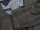 Benjamin Suit Mid Grey Plaid 2-Button Wool Flannel