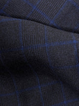 Benjamin 3-in-1 Suit Navy Blue Plaid 2-button Wool Flannel