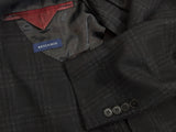 Benjamin di Pray Sport Coat Black Charcoal Plaid Soft Shoulder Wool/Cashmere