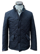 Barbour Jacket S/M Midnight Blue Powell Padded Quilt Polyester