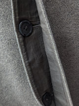 Selfridges London Coat M/L 40L Stone Grey Pure Cashmere